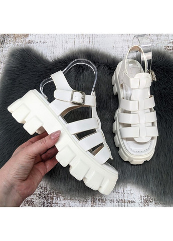 Белые босоножки женские Fashion с ремешком