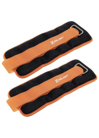 Утяжелители-манжеты для рук и ног Pro (2 x 1,5кг) (нейлон, металлические шарики, оранжевый) (FI-2502-3_Оранжевый) Zelart (361435697)