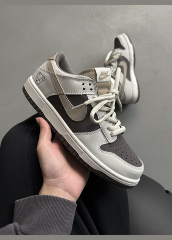 Кроссовки женские Nike SB Dunk Low Teddy Bear beige brown | Найк СБ Данк низкие бежевые коричневые No Brand бежевые демисезоны (316091176)