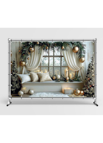 Інтер’єр Біла кімната з диваном і ялинками – №46546 Vinylpex (369930296)