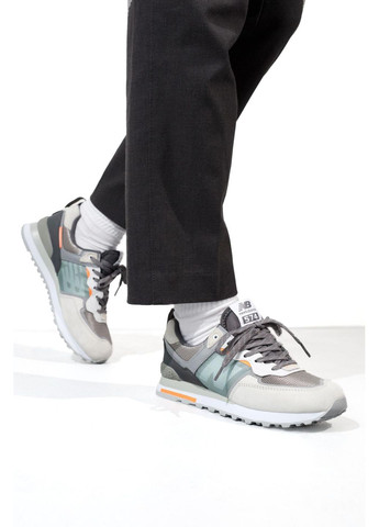 Сірі Осінні кросівки чоловічі new balance 574 re-imagined grey нью беланс 574 No Brand