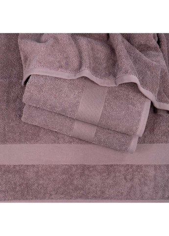 GM Textile полотенце махровое с бордюром, 50*90 см темно-коричневый производство - Узбекистан