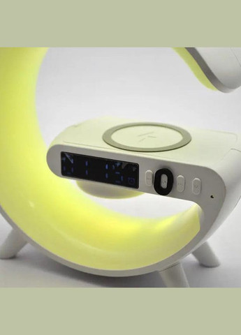 Світильник із бездротовою зарядкою телефону LED Wireless Charging Speaker G63 колонка нічник RGB-підсвічування TG (296925540)