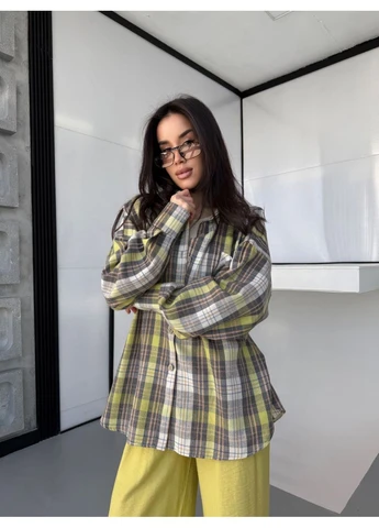 Женский костюм: рубашка oversize + широкие брюки Україна (389166162)
