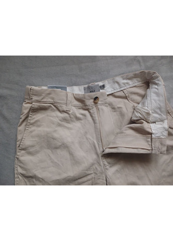 Бежевые прямые брюки Marks & Spencer