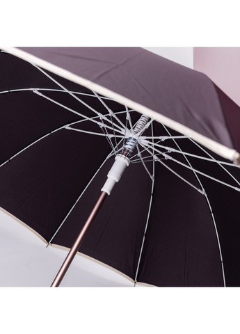 Фиолетовый классический зонт-трость полуавтомат для дождя и ветра прочный 12 спиц универсальный зонт Yiwu (370602472)