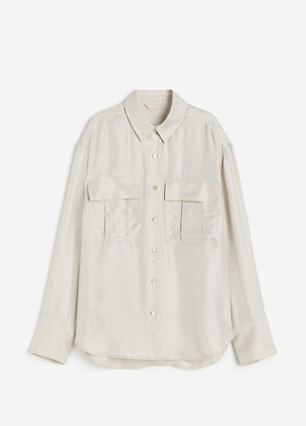 Серо-бежевая блузка H&M