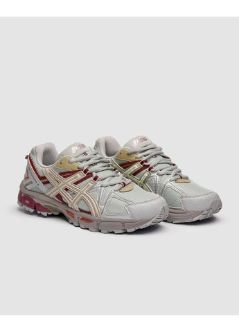 Серые демисезонные кроссовки мужские asics gel kahana 8 grey/burgundy асикс гель кахано 8 серые No Brand