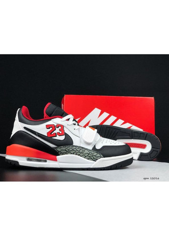Комбіновані всесезон кросівки air jordan legacy червоні, білі, чорні Nike --3719