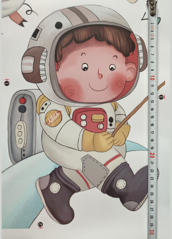 Наклейки в дитячу Космос для дітей (лист 60 х 90 см) Б365-2 TKYLQ-AB No Brand (302242934)