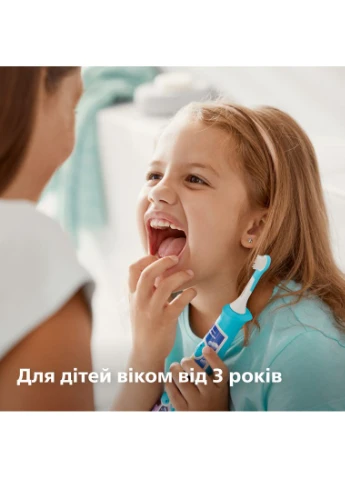 Насадка для зубной щётки 2 шт для детей мягкая биопластик 3+ лет Philips (386709471)