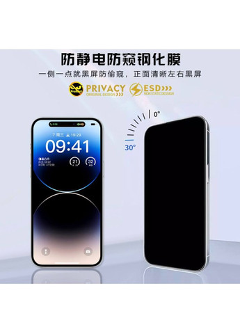 Защитное стекло антишпион Letter Privacy Anti-Static Glass Samsung A51 2020-M31S-A52 2021-A52 5G-A53 No Brand (304254194)