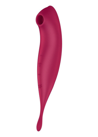 Смартвибратор для клитора с вакуумной стимуляцией Twirling Pro+ dark red Satisfyer (297573322)