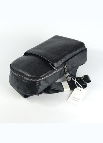 Чоловіча шкіряна сумка нагрудна слінг на одне плече з натуральної шкіри No Brand (305833993)