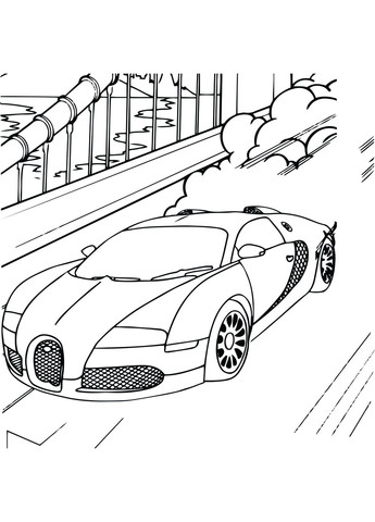 Набір для розпису по контурах Спорткар 25x25 см (КА-085) Riviera Blanca (303930281)