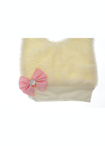 Шапка для девочки трава с Бантом бежевая 1м+ (33419) BABYKROHA (323470255)