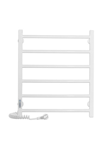 Електричний полотенцесушитель Зебра Альфа ЧК6 500Х600 Е білий, ліве підключення Laris (318681316)