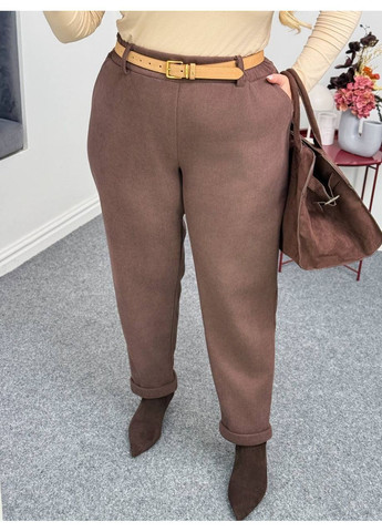 Жіночі брюки baggy з вельвету на флісі No Brand (364959141)