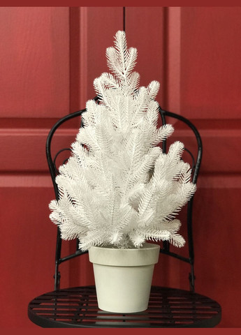 Ёлка Traditional литая в горшке 50 см белая новинка HVOYA (328606269)