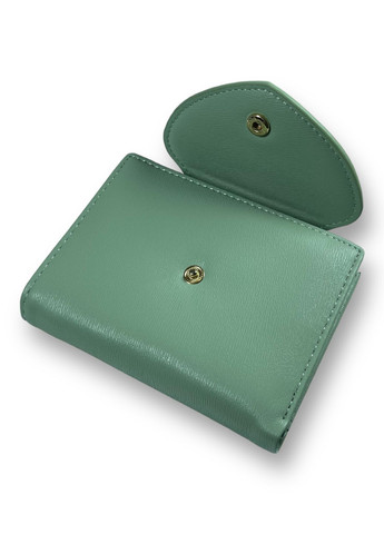 Жіночий гаманець з екошкіри одне відділення для купюр та 5 відділень для карток розмір:12*10*2 см зелений Tailian (268995043)