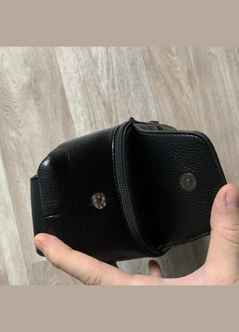 Мужская сумка бананка эко кожа под рептилию Черный No Brand (301212045)