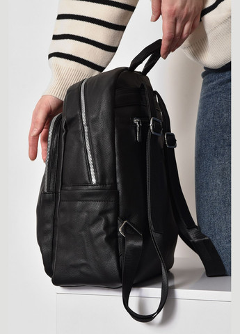 Жіночий рюкзак з екошкіри чорного кольору Let's Shop (278761361)