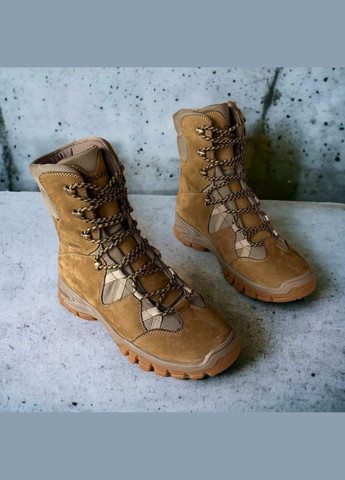 Мужские Тактические Зимние Берцы. 36-49р Койот. 100% Натуральная кожа! DSZM-1018 No Brand (301148087)