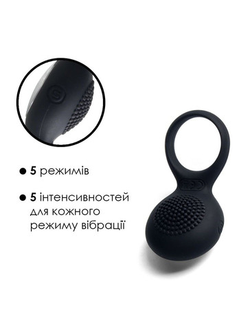 Эрекционное кольцо с вибрацией Tyler Black Svakom (317256149)