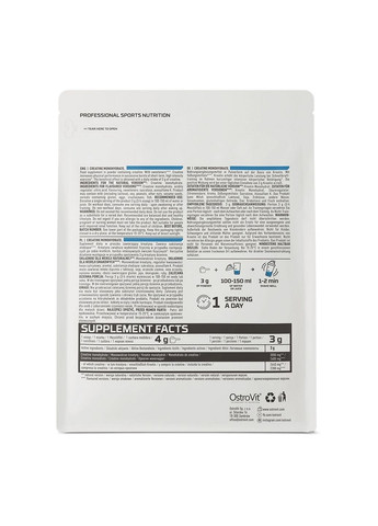 Креатін Creatine Monohydrate, 300 грам Манго Ostrovit (293418856)