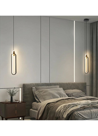 Люстра світлодіодна підвісна LED світильник для квартири на стелю ледве 26991 Чорний 40-150х10х10 см. Sunnysky (335975738)