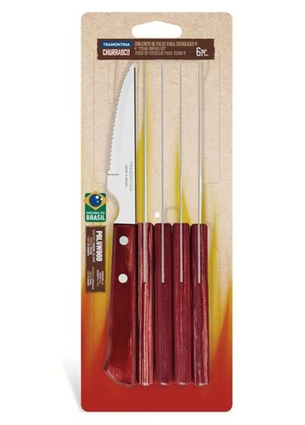 Набор ножей для стейка Barbecue Polywood 101.6 мм (21109/674) Tramontina (296196535)