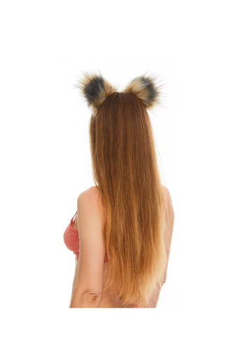 Меховые ушки енота, Коричневые с черным OKOVA (315149143)