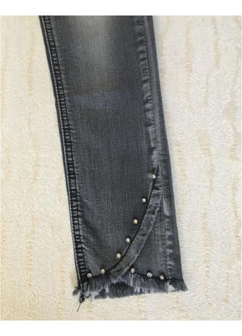 Демісезонні джинси для дівчинки стрейч 128-158 No Brand (370143224)