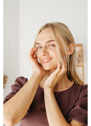 Коричнева жіноча сукня brunette, шоколад Lana Bryk однотонна