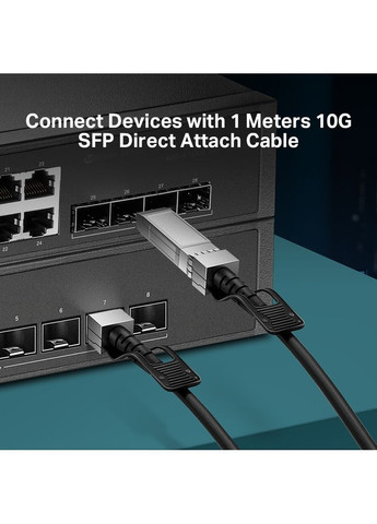 Кабель Direct Attach SFP+ Cable for_10 Gigabit connections Up to 1m TP-Link (367074253)