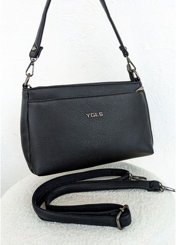 Компактна чорна сумка з екошкіри InFashion Сумка (360751145)