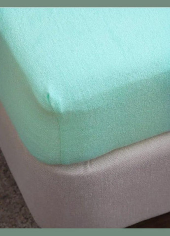 Простирадло Махрова і 2 наволочки Євро 200х230 бірюзовий (П4К-mahra70-70-42) No Brand (306633616)