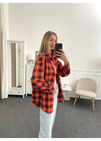 Клітчаста фланелева сорочка Oversize Vakko (368526506)