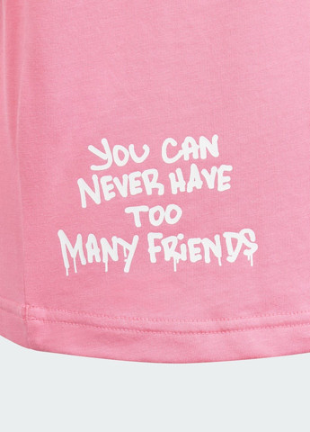 Розовая демисезонная футболка originals x hello kitty adidas