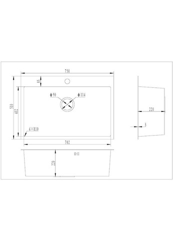Мойка Odenbach 7522 Black GUNTER&HAUER (323050007)