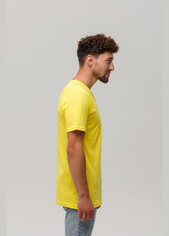 Жовта футболка чоловіча v-подібна Наталюкс 12-1316