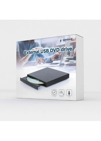 Оптичний привід зовнішній USB DVD+/-RW DVD-USB-04 (USB 2.0) (код 137764) Gembird (393117626)