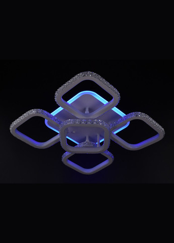 Люстра світлодіодна стельова LED світильник для квартири на стелю лед 26321 Білий 12х42х42 см. Sunnysky (364752369)