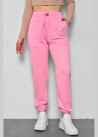 Спортивні штани жіночі рожевого кольору Let's Shop (286761503)