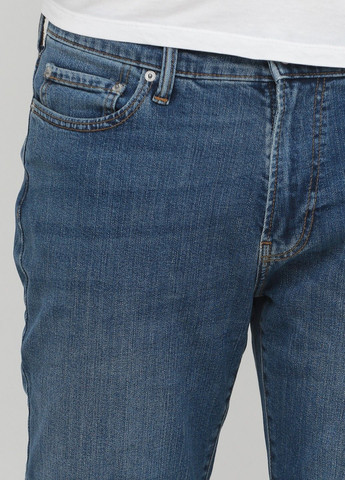 Синие демисезонные джинсы slim straight af9114m Abercrombie & Fitch