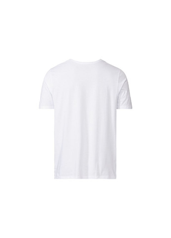 Біла футболка однотонна бавовняна для чоловіка 380581 білий Livergy