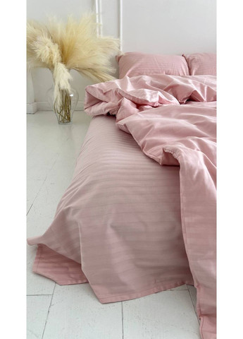 Комплект постельного белья евро размер No Brand беж страйп (370864770)