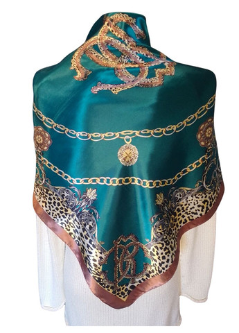 Шелковый платок с леопардовым принтом Mosi (286330373)