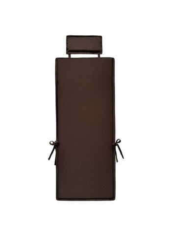 Матрас-подушка на садовые стулья, кресла 100х45х4 см коричневый с подголовником. No Brand (324828732)