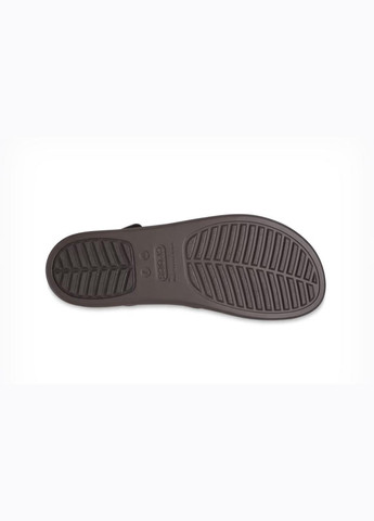 Жіночі сандалі Brooklyn Croco Low Wedge Espresso 36-6-23 см 208585 Crocs (285716554)